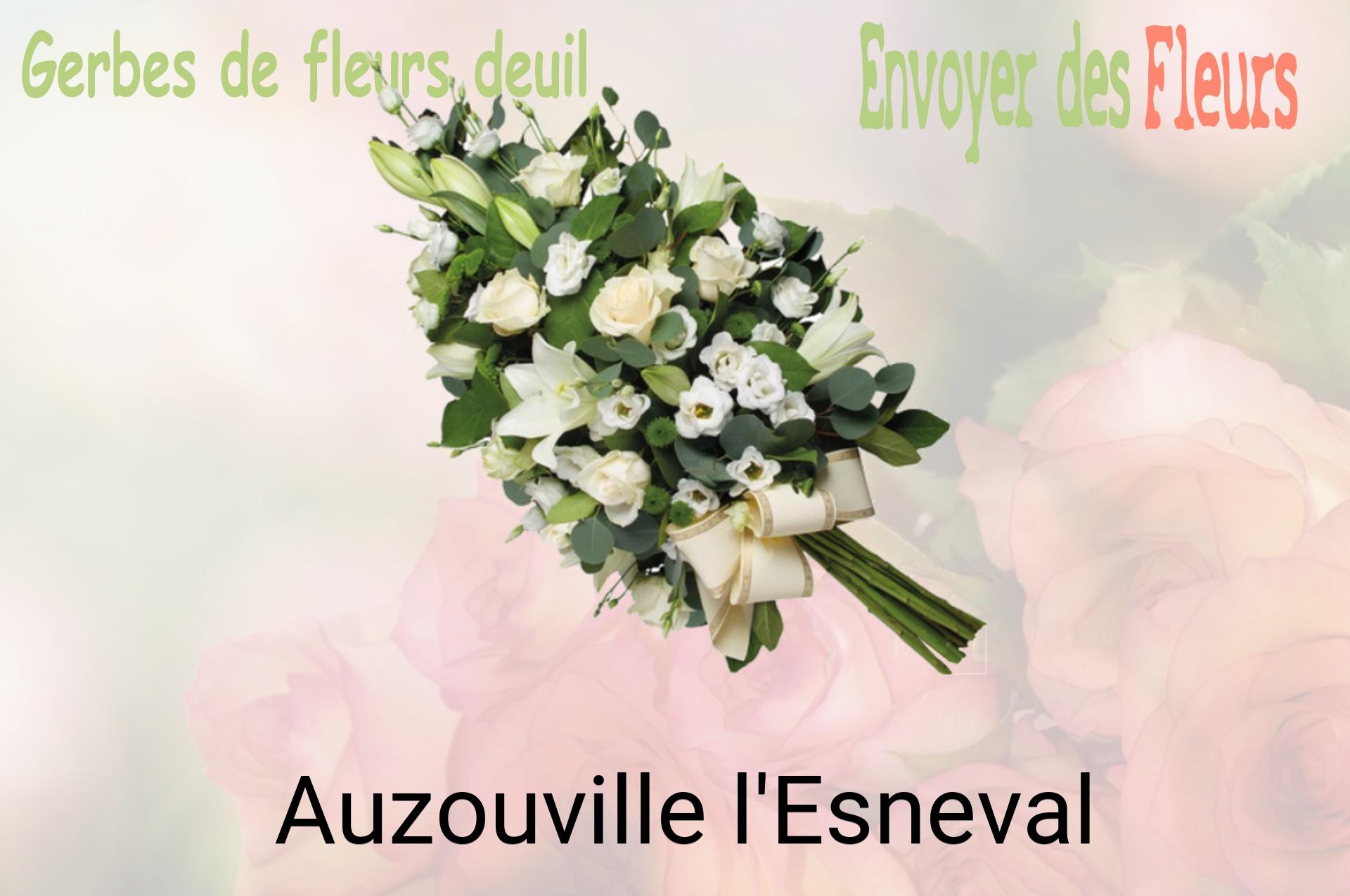 Gerbe de fleurs de deuil livrée à Auzouville-l'Esneval